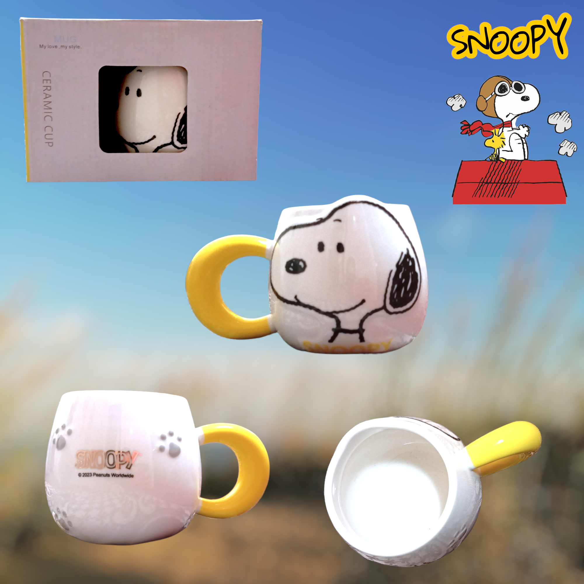 Taza 3D Snoopy