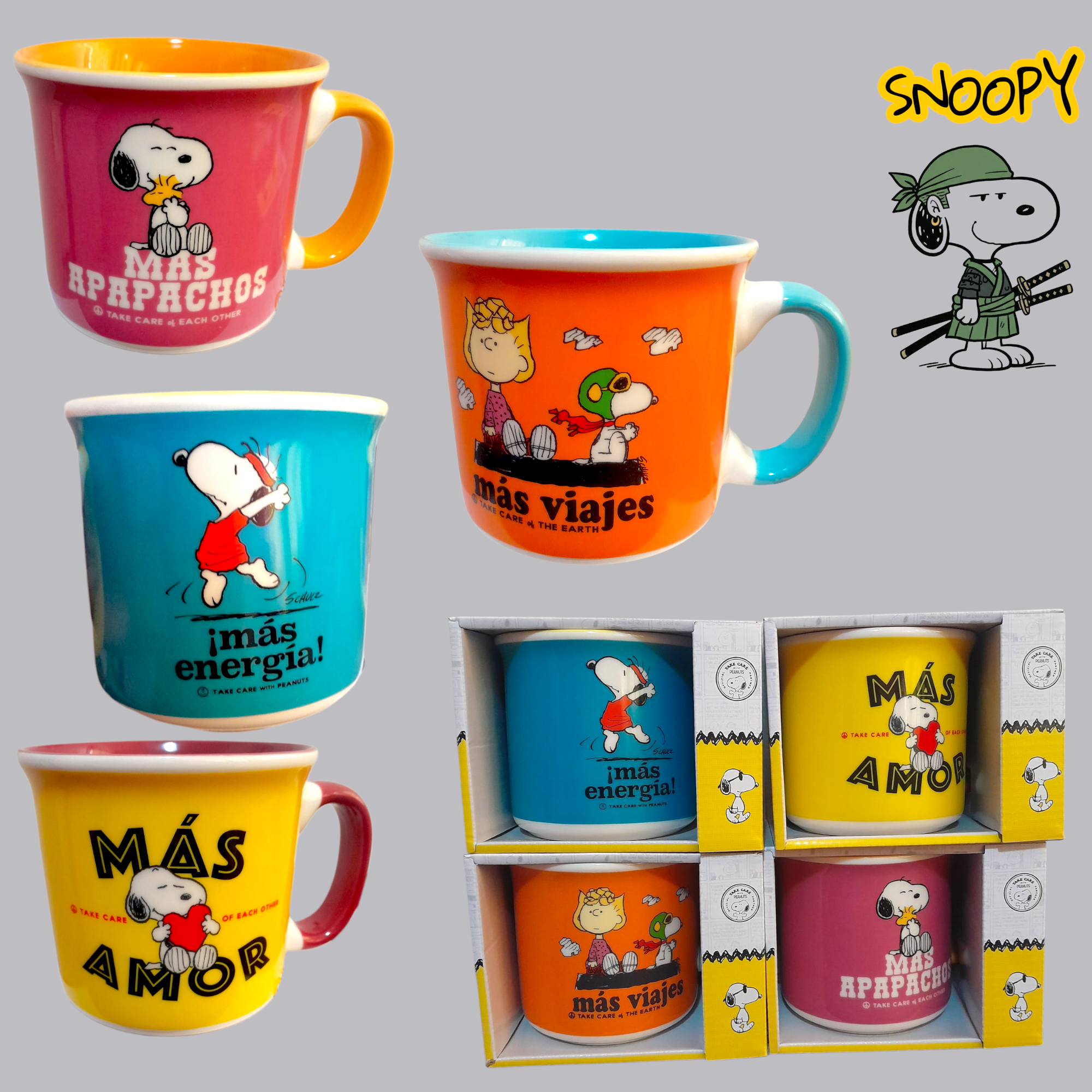 Tazas maki Snoopy